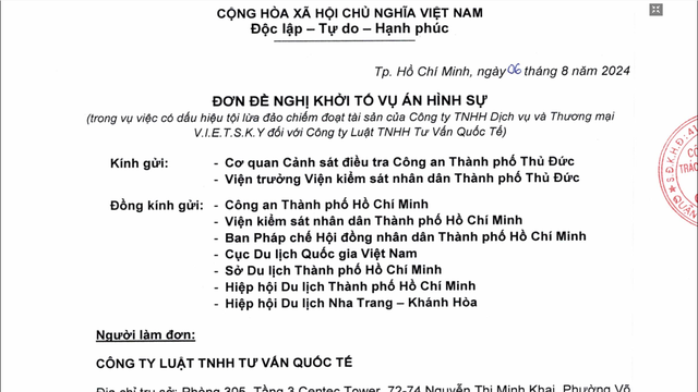 Đề nghị khởi tố vụ Công ty V.I.E.T S.K.Y bị tố lừa đảo- Ảnh 2.