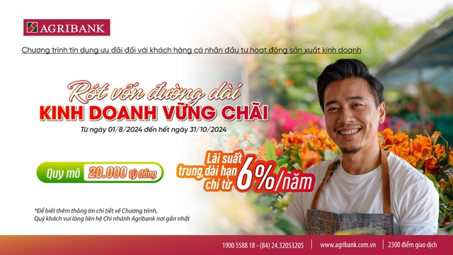 Agribank ưu đãi khách hàng cá nhân lãi suất chỉ từ 6,0%/năm- Ảnh 1.