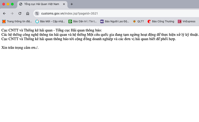 Hệ thống làm thủ tục hải quan bị lỗi, Tổng cục Hải quan hướng dẫn xử lý hồ sơ thủ công- Ảnh 2.