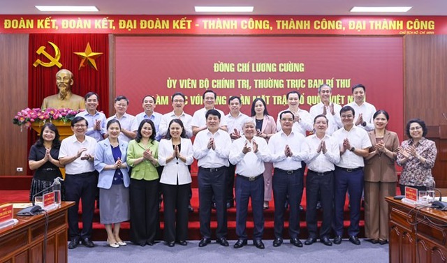 Thường trực Ban Bí thư Lương Cường làm việc với Đảng đoàn MTTQ Việt Nam- Ảnh 3.