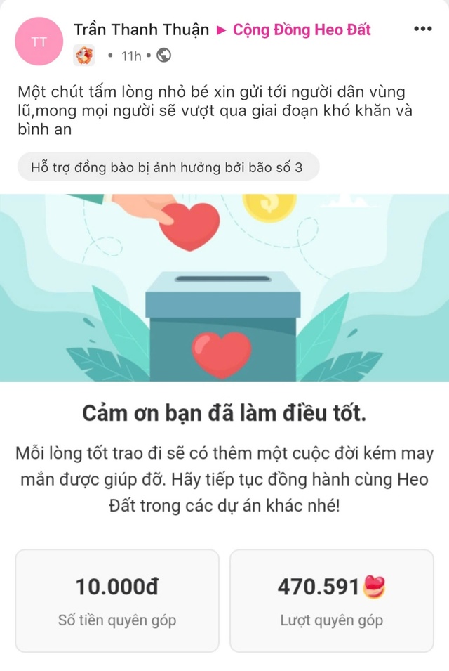 Hàng tỉ đồng và những con số, lời nhắn bất ngờ từ "Hướng về miền Bắc yêu thương"- Ảnh 1.