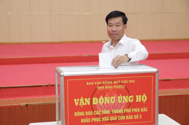 Bà Rịa - Vũng Tàu, Bình Phước ủng hộ đồng bào vùng bão lũ miền Bắc- Ảnh 7.