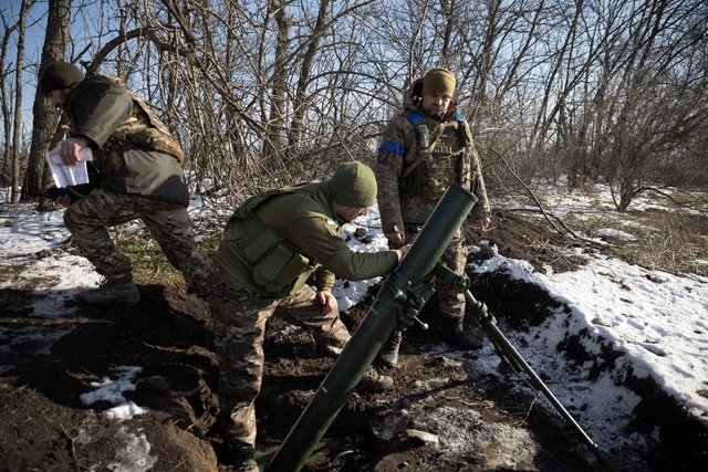 Lính Ukraine ở Vuhledar. Ảnh: Reuters