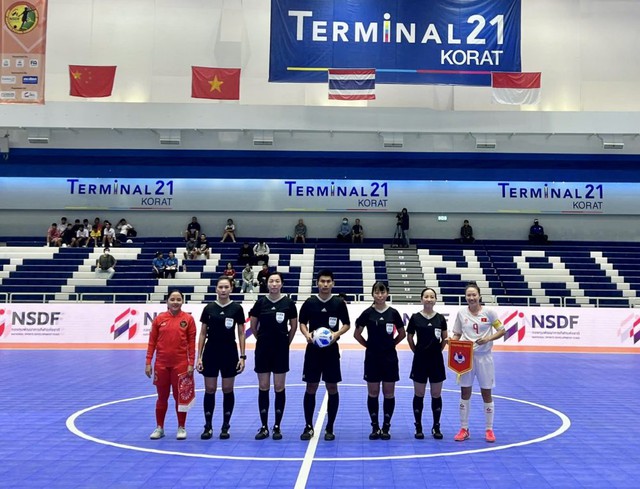 Tuyển futsal nữ Việt Nam thắng đậm Indonesia- Ảnh 1.