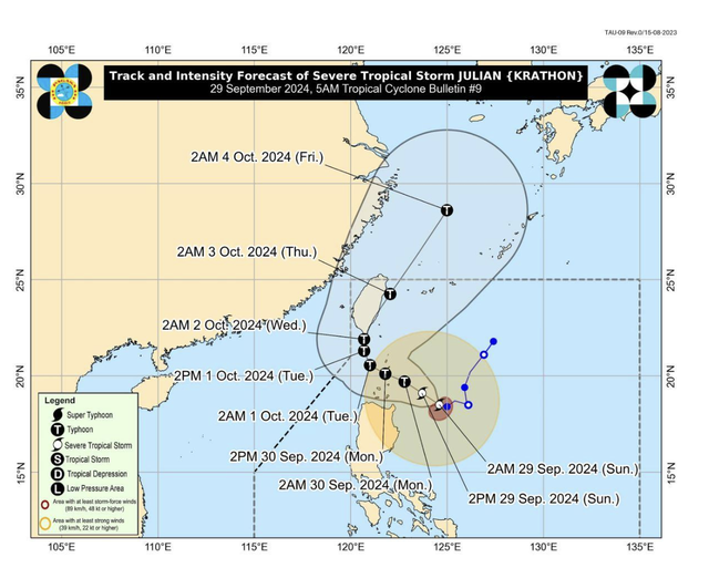 Xuất hiện nguy cơ siêu bão gần Philippines- Ảnh 1.