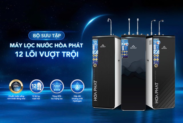 Bộ sưu tập Máy lọc nước RO Hòa Phát 12 lõi vượt trội