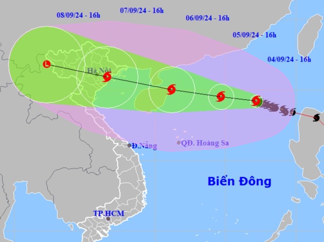 Bão số 3 cực kỳ nguy hiểm, khả năng sẽ mạnh tới cấp 16, giật trên cấp 17- Ảnh 1.