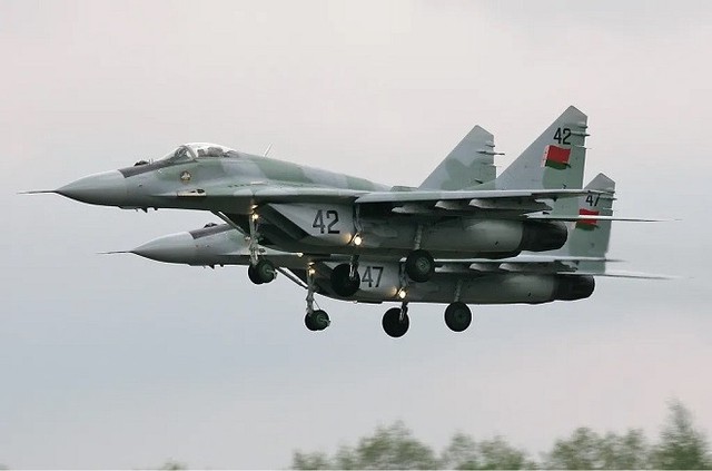 Tiêm kích MiG-29 của Không quân Belarus. Ảnh: Wikipedia