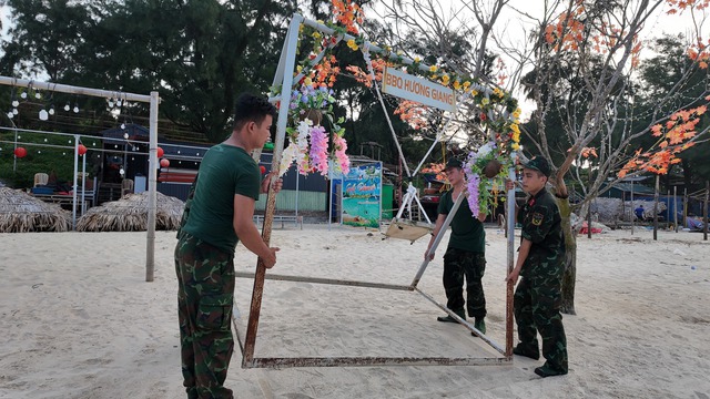 Hối hả chống siêu bão Yagi tại đảo tiền tiêu Cô Tô- Ảnh 1.