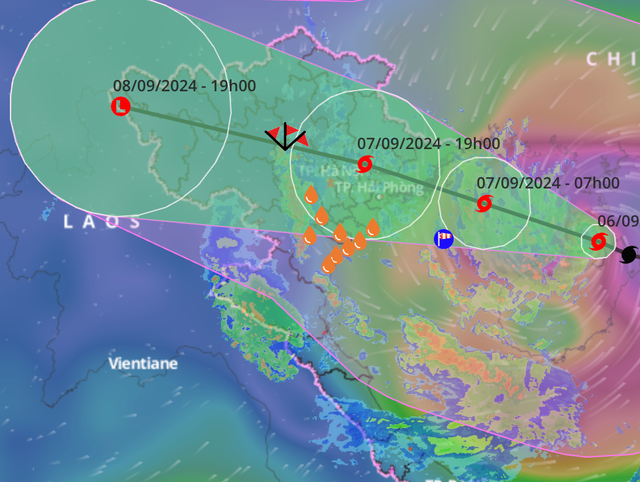 Bão số 3 mạnh cấp 14, giật cấp 17 đã vào vịnh Bắc Bộ, chỉ còn cách Quảng Ninh hơn 200 km- Ảnh 1.