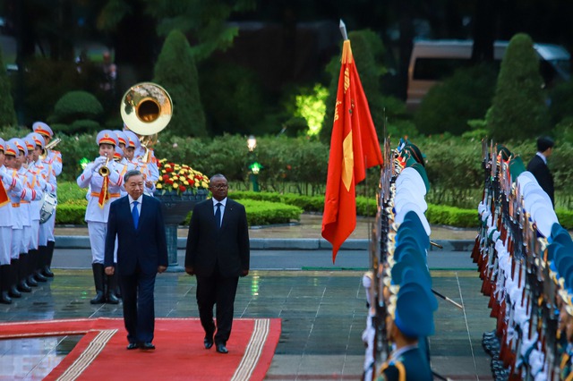 Tổng Bí thư, Chủ tịch nước Tô Lâm chủ trì lễ đón Tổng thống Guinea-Bissau- Ảnh 8.