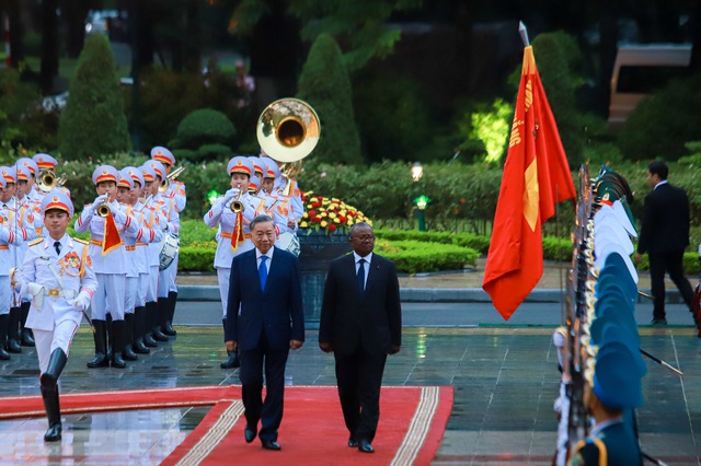 Tổng Bí thư, Chủ tịch nước Tô Lâm chủ trì lễ đón Tổng thống Guinea-Bissau- Ảnh 7.