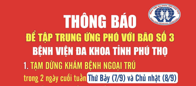 Bão Yagi phức tạp, nhiều bệnh viện tạm dừng nhận người tới khám- Ảnh 2.