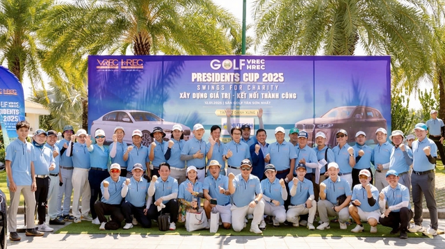 Gây quỹ hơn 1 tỉ đồng xây cầu từ thiện từ Giải Golf Vrec & Hrec Presidents Cup 2025- Ảnh 1.