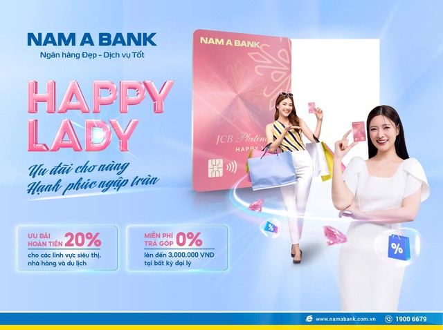 Dịp Tết này, Thẻ tín dụng Happy Lady hoàn tiền lên đến 20%- Ảnh 1.