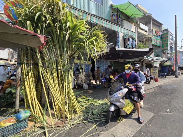 Người Hoa ở TP HCM mua mía để ông Táo bắc thang về Trời- Ảnh 1.