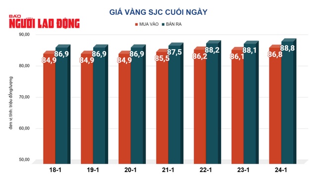 Giá vàng hôm nay, 25-1: Tăng mạnh- Ảnh 2.