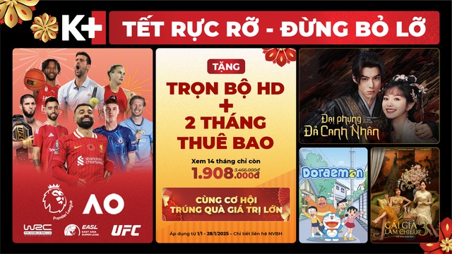 Cùng K+ khai xuân Ất Tỵ rực rỡ với loạt chương trình giải trí bùng nổ, ưu đãi hấp dẫn- Ảnh 1.