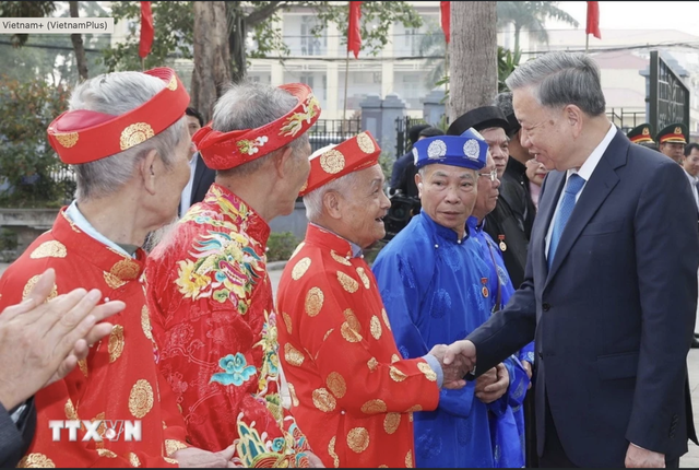 Tổng Bí thư Tô Lâm thăm và chúc Tết tại tỉnh Hưng Yên- Ảnh 5.