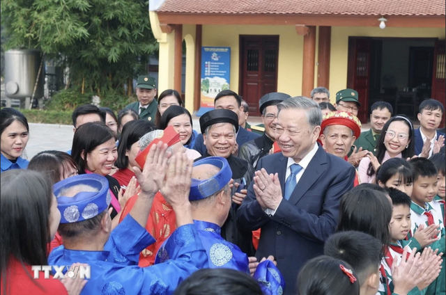 Tổng Bí thư Tô Lâm thăm và chúc Tết tại tỉnh Hưng Yên- Ảnh 4.