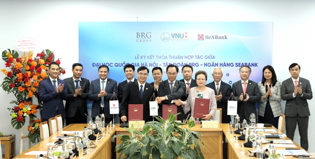 BRG và SeABank hợp tác phát triển KHCN, đổi mới sáng tạo và chuyển giao tri thức với ĐH Quốc gia Hà Nội - Ảnh 1.