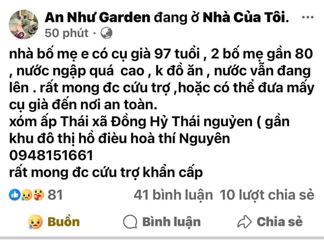 Những tiếng kêu cứu giữa ngập lụt kinh hoàng tại Thái Nguyên - Ảnh 3. Những tiếng kêu cứu giữa ngập lụt kinh hoàng tại Thái Nguyên - Ảnh 3.