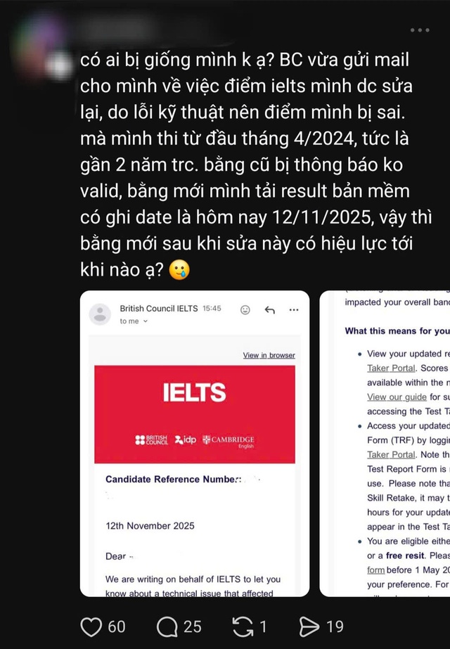 Vụ loạt bài thi IELTS bị sửa điểm: Trường ĐH đang rà soát, chờ hướng dẫn của Bộ GD- ĐT - Ảnh 2.
