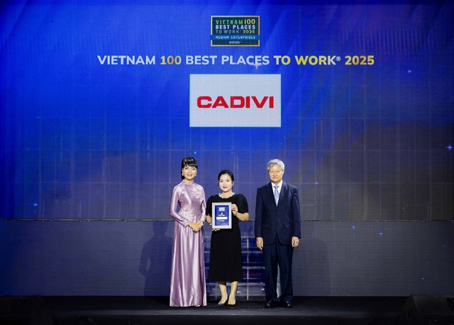 CADIVI được vinh danh trong top 20 “Nơi làm việc tốt nhất Việt Nam 2025” - Ảnh 1.