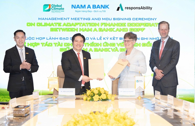 Nam A Bank và GCPF phối hợp nghiên cứu khung tài chính thích ứng biến đổi khí hậu từ năm 2026 - Ảnh 1.