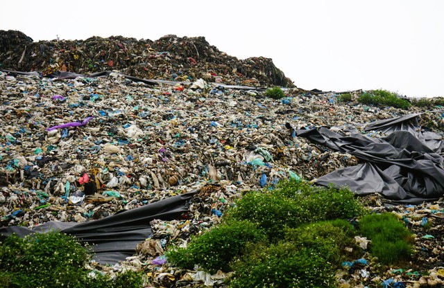 Đóng cửa bãi rác quá tải, gây mùi hôi thối ở bãi biển nổi tiếng Thanh Hóa - Ảnh 4.