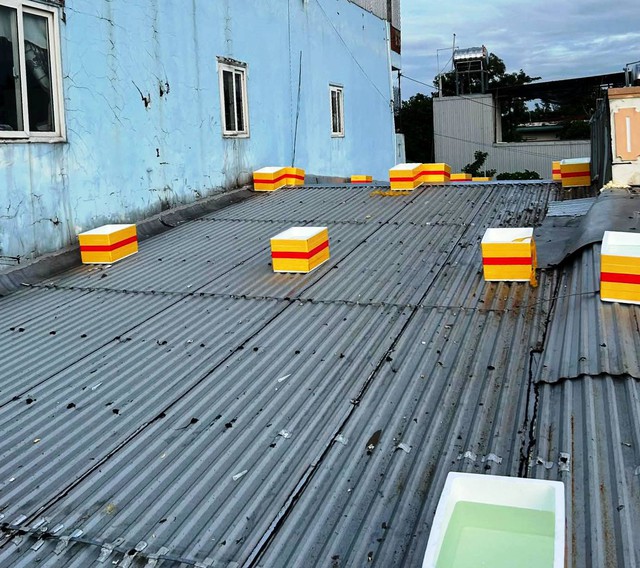 Muôn cách chống bão số 13 Kalmaegi của người dân Quảng Ngãi - Ảnh 4.