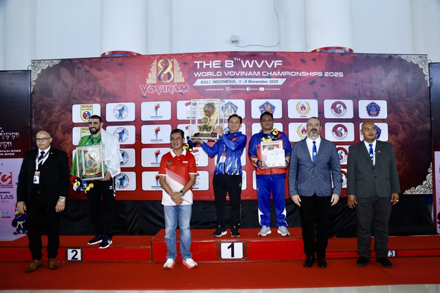 Việt Nam bảo vệ thành công ngôi đầu Giải Vô địch Vovinam Thế giới 2025 - Ảnh 1.