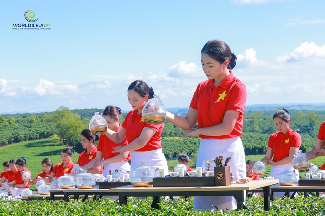 Xác nhận kỷ lục với 1.111 Trà nương dâng trà - Ảnh 2.