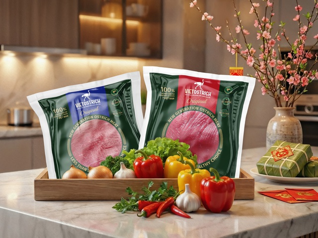 Thịt đà điểu VietOstrich: Nâng tầm mâm cỗ Tết hiện đại - Ảnh 2.