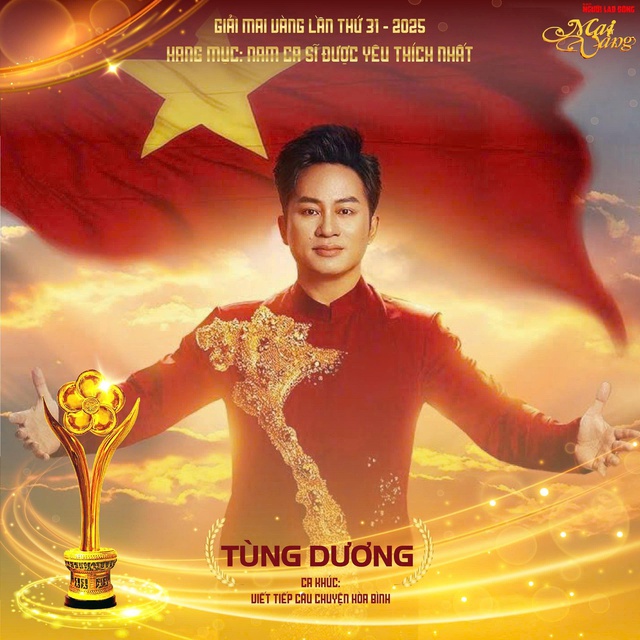 Ứng viên Tùng Dương của Nam ca sĩ được yêu thích nhất giải Mai Vàng lần thứ 31-2025 - Ảnh 1.