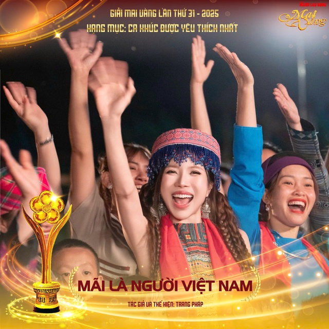 Mãi là người Việt Nam là ứng viên giải Mai Vàng 31-2025 hạng mục Ca khúc được yêu thích nhất - Ảnh 1.
