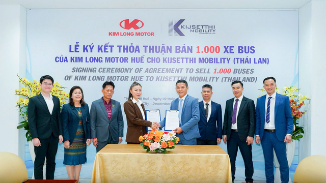 Kim Long Motor exports 1,000 buses to the Thai market - Ảnh 1. Kim Long Motor Exports 1,000 Buses to the Thai Market - Ảnh 1.
