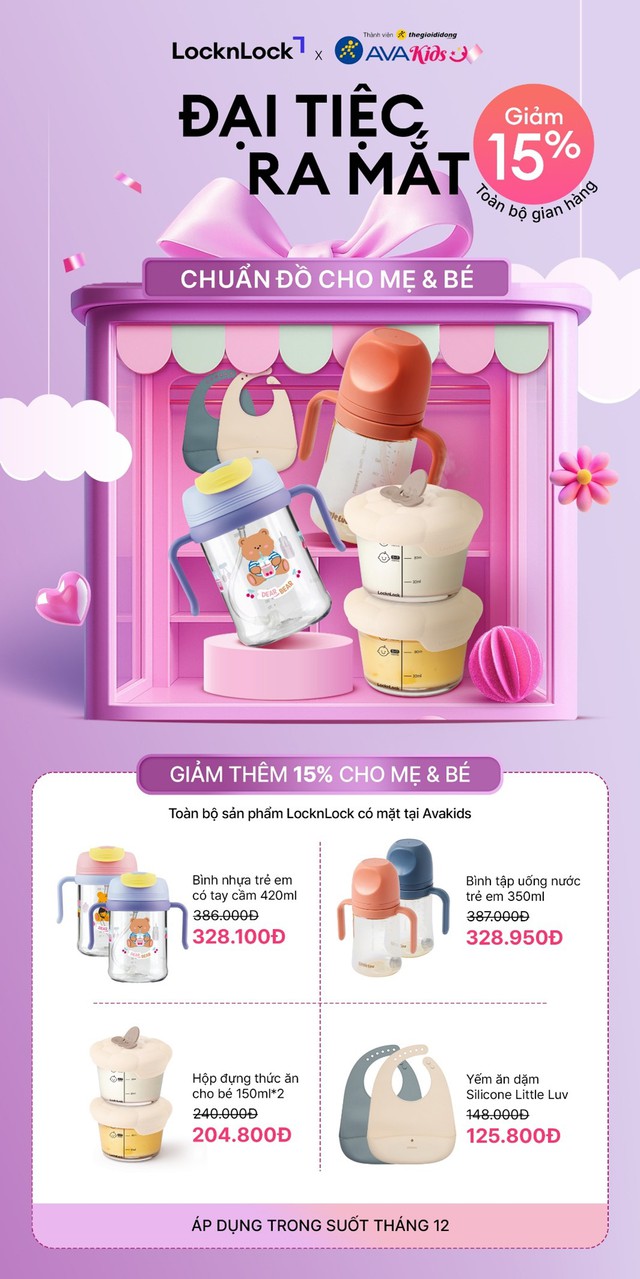 LocknLock có mặt tại Avakids: Mở rộng trải nghiệm mua sắm cho mẹ & bé - Ảnh 1.