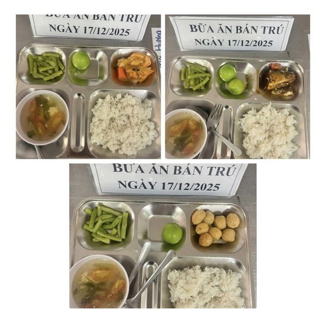 Vì sao Trường Trưng Vương bác tin "Suất ăn bán trú lèo tèo, không đủ no" - Ảnh 2.