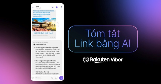 Rakuten Viber ra mắt tính năng mới AI Link Summary - Ảnh 1.