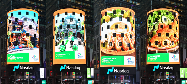 Grab tôn vinh di sản và ẩm thực Việt Nam tại Quảng trường Thời Đại, New York - Ảnh 1.