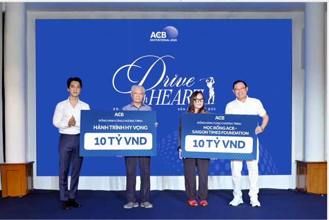 Chung tay vì cộng đồng, ACB tổ chức giải golf “Drive with Heart 2025” - Ảnh 1.