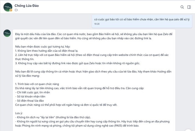 Chống lừa đảo ra mắt Chatbot AI trên Zalo: bảo vệ người dùng Việt 24/7 - Ảnh 9.