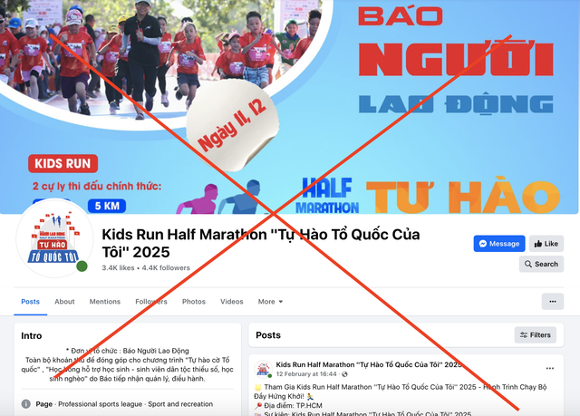 Cảnh báo fanpage giả mạo Giải Half Marathon "Tự hào Tổ quốc tôi"- Ảnh 3.