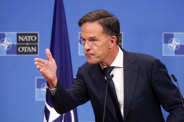 Tổng thư ký NATO Mark Rutte. Ảnh: EPA