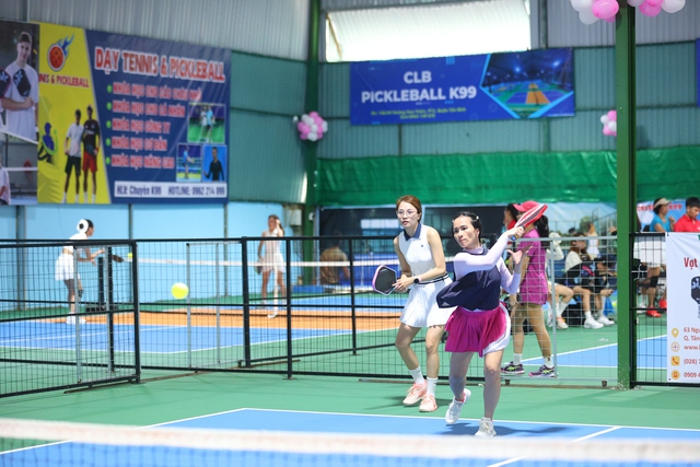 Vợ Lý Hoàng Nam xếp nhì đôi nữ Giải Kingtek Pickleball - Cúp Madam Truyền- Ảnh 7.