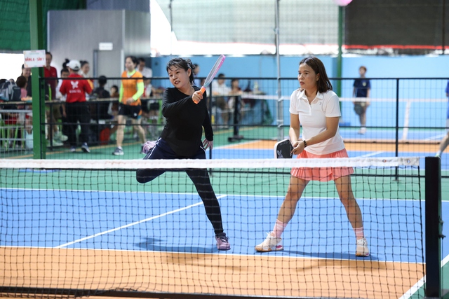 Vợ Lý Hoàng Nam xếp nhì đôi nữ Giải Kingtek Pickleball - Cúp Madam Truyền- Ảnh 3.