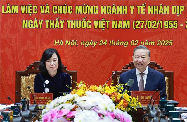 Tổng Bí thư Tô Lâm thăm, làm việc với Bộ Y tế- Ảnh 2.