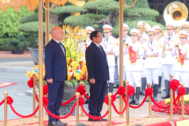 Thủ tướng Phạm Minh Chính chủ trì Lễ đón Thủ tướng New Zealand- Ảnh 4.