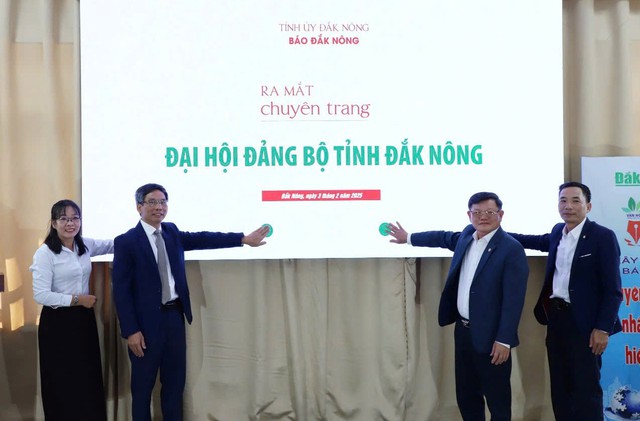 Ra mắt chuyên trang Đại hội Đảng bộ tỉnh Đắk Nông- Ảnh 1.